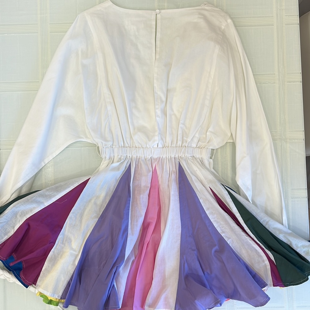 VICI Dress | Detachable Belt | Multi-color Skirt | Small - Picture 5 of 7